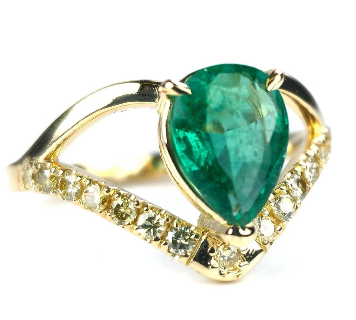 Anelli: Smaragd Ring mit wunderschöner Farbe mit GIA Zertifika – Nuovo e nell'imballaggio originale da Untersiggenthal venduto da TimeandShine 1