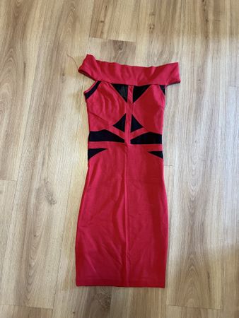 Rotes Partykleid von Kikiriki, Grösse S