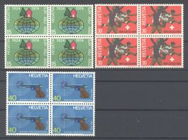 1974, Sondermarken II, Viererblöcke **
