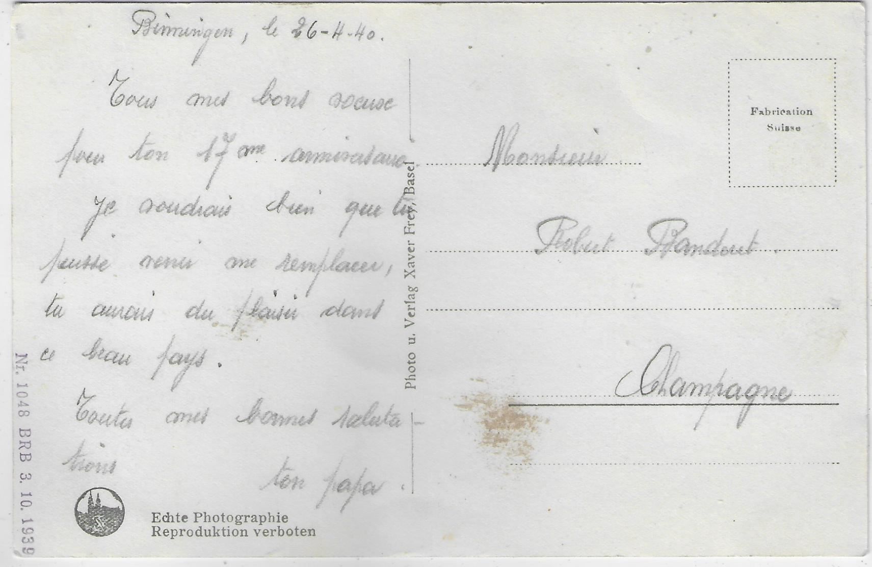 Cartes postales: Binningen - Beim Dorenbachviadukt – D'occasion à Ettingen par Kartenplanet 1