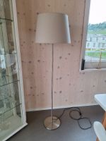 Ikea Stehlampe/Lampe, Stoffschirm, Metallfuss, Antrazhit