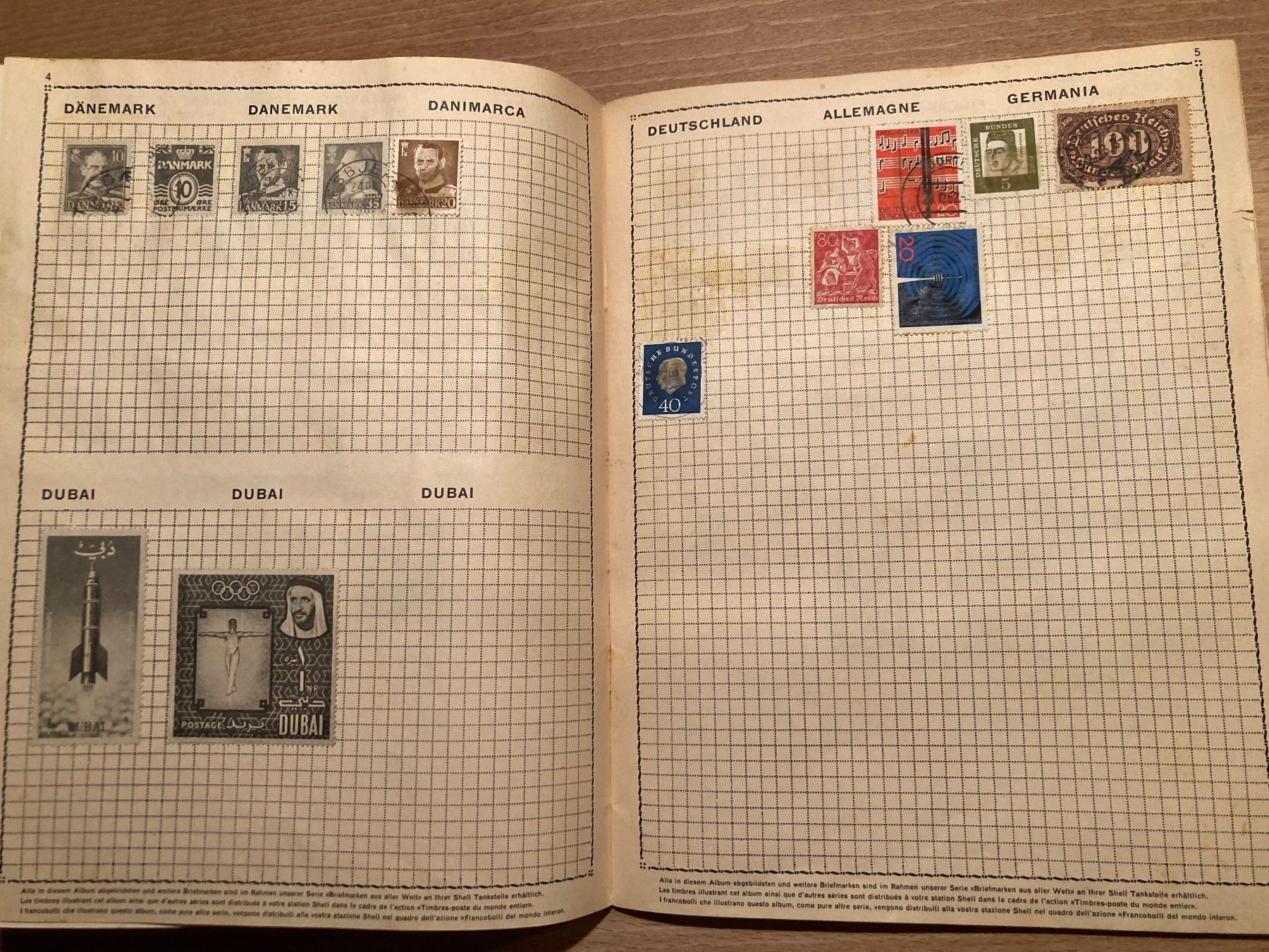 Tutti i francobolli: Shell Briefmarkenalbum, aus aller Welt – Usato da St.Gallen venduto da WrigleyCH 5
