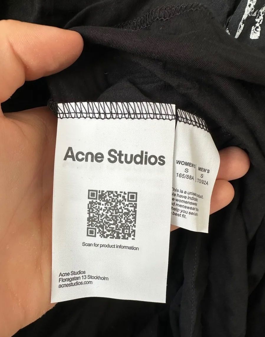 Acne Studios T-shirt: Acne Studios Longsleeve Gr. S, Farbe schwarz – Nuovo (secondo la descrizione) da Triesen venduto da atos87 2