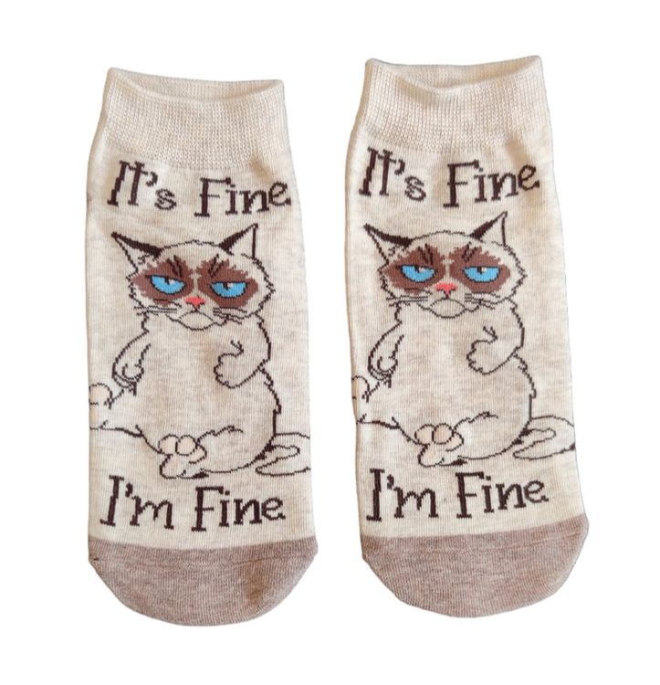 SneakerSocken GrumpyCat / Katze / Cats Kaufen auf Ricardo