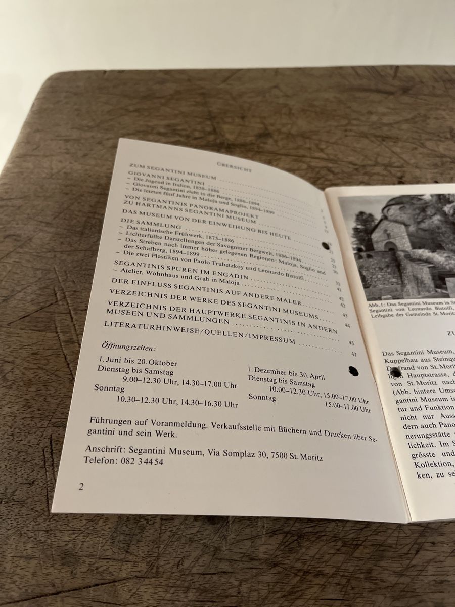 Bücher: Segantini Museum Kunstführer St. Moritz, neuwertig – Gebraucht aus Zuoz von Grr1974 1