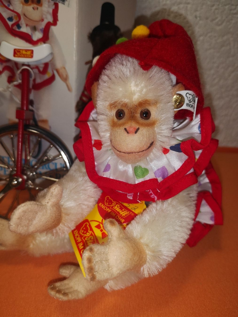 Steiff Jouets: STEIFF AFFE ZIRKUS REPLIKA – Neuf avec emballage d'origine à MUEHLEBERG par Cocolinette 1