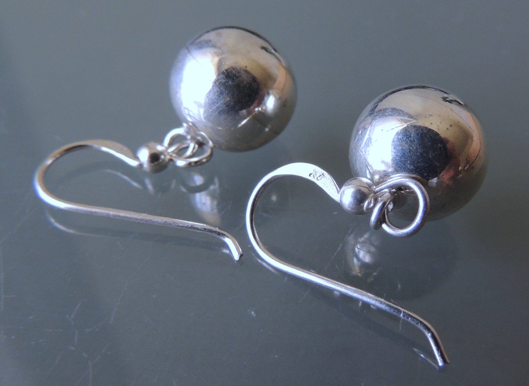 Orecchini pendenti & Orecchini a lobo: Silber 925 Kugel Ohrringe 12 mm – Usato da Waldenburg venduto da schaller707 1