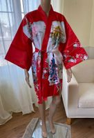 Japanischer Kimono mit Geisha Haus und Landschaft *Neu*