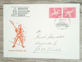 TR17 Enveloppe + Timbre Suisse 1967