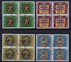 1983 Schweiz Pro Patria Viererblock ET .  9503