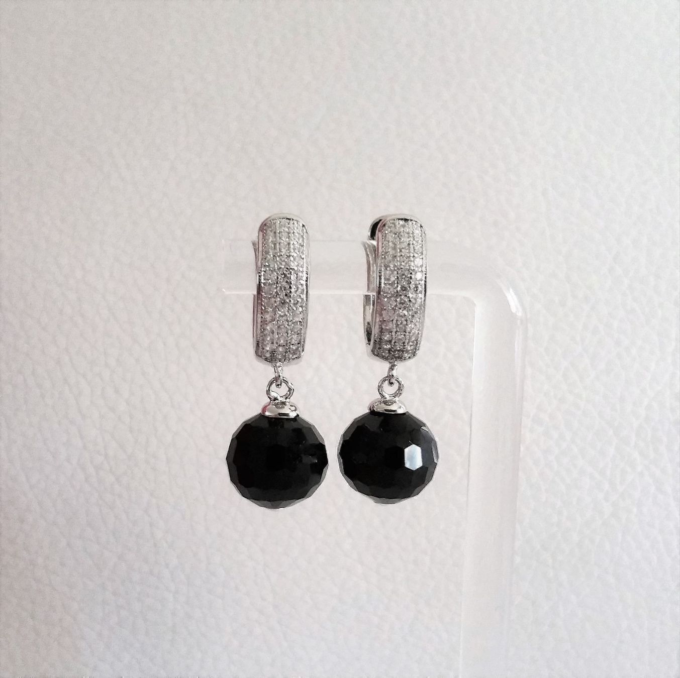 Orecchini pendenti & Orecchini a lobo: Montalin 925 Silber Creolen Noir – Nuovo e nell'imballaggio originale da Zürich venduto da Montalin2 2