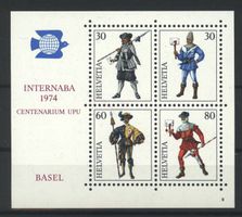 1974, Gedenkblock NABA Basel, Nr. 9 **