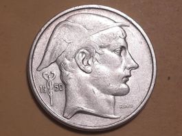 Belgien 50 Francs 1950 Silber