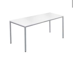 Stahlrohrtisch, Quadratrohrfuss, B 1400 x T 700 x H 720 mm