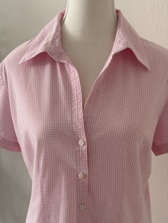 s.Oliver Bluse, Gr. 42 (klein geschnitten), weiss/rosa