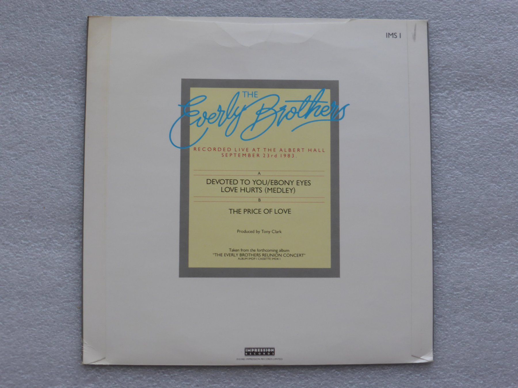Dischi in vinile: Vinyl Single   THE EVERLY BROTHERS – Usato da Küssnacht am Rigi venduto da Mondkinder 3