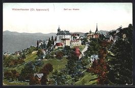 AK Walzenhausen, Dorf von Westen, 1911