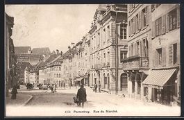 Porrentruy, Rue du Marché, Strassenpart