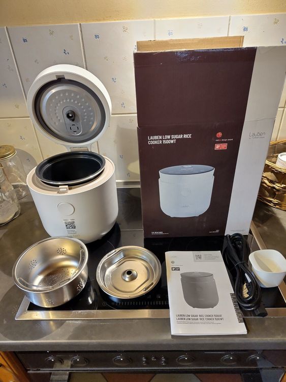LIANGMEIXIN Rice Cooker, 1L Smart Multifunctional Rice Cooker for 1-3 People, with Steamer, 6 Multicooker Functions, Unattended, Motouch LED Display, 24 Hour Timer (Beige LIANGMEIXIN Rice Cooker, 1L Smart Multifunctional Rice Cooker for 1-3 People, with Steamer, 6 Multicooker Functions, Unattended, Motouch LED Display, 24 Hour Timer (Beige