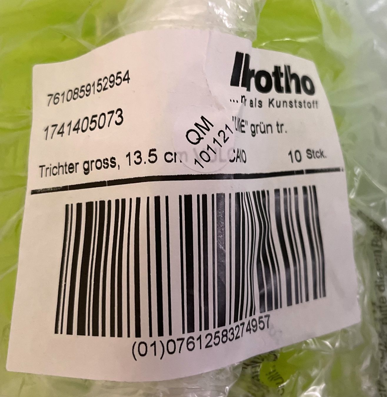 Tupperware Sonstige antike Technik & Geräte: 10 x Trichter gross 13,5 cm VULCANO – Neu und originalverpackt aus Oftringen von Vucki 3