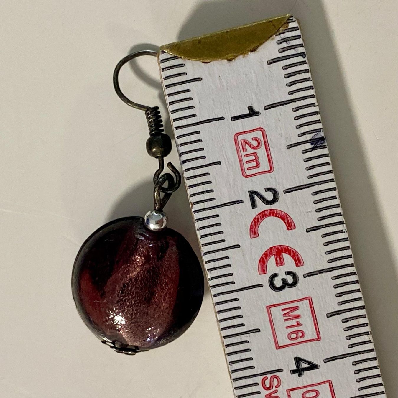 Orecchini pendenti & Orecchini a lobo: Elegante Ohrringe, Glas Perlen, Violett – Usato da Krauchthal venduto da SamsPuce 3