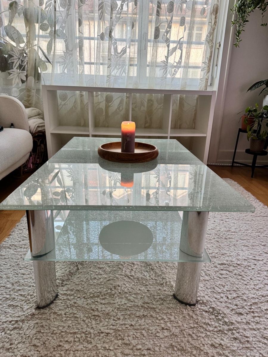 Tische: Couchtisch Glas mit Ablage im gutem Zustand – Gebraucht aus Luzern von stinkipu 3