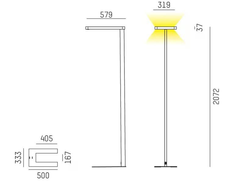 Lampade: Arbeitsplatz Stehleuchte LED schwarz Molto Luce neu – Nuovo e nell'imballaggio originale da Kaiserstuhl AG venduto da gmt2 2