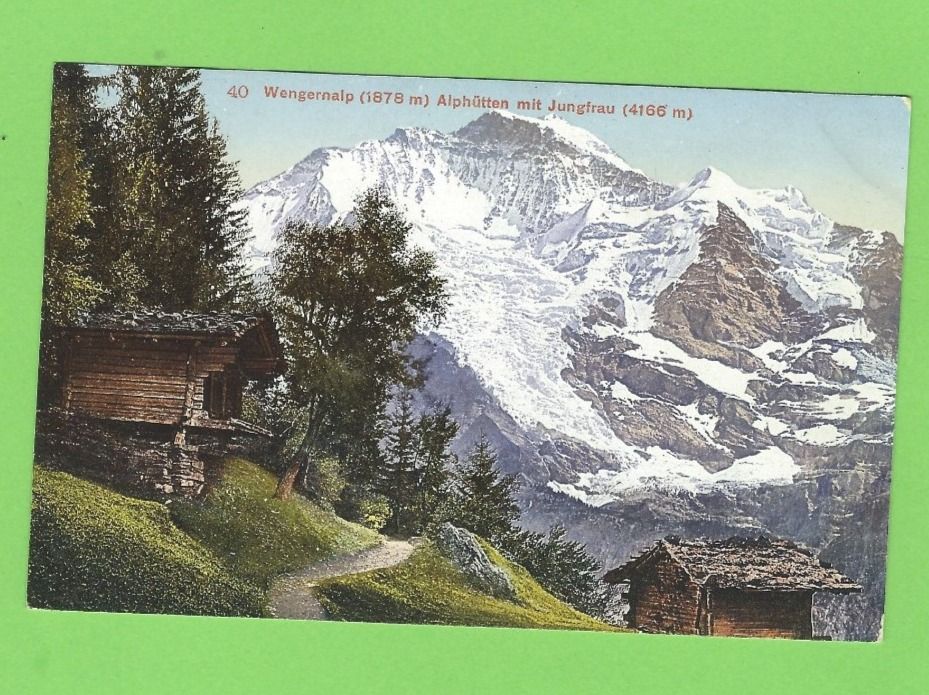 Ansichtskarten: Wengenalp Alphütten mit Jungfrau – Neu (gemäss Beschreibung) aus Zürich von t24_de