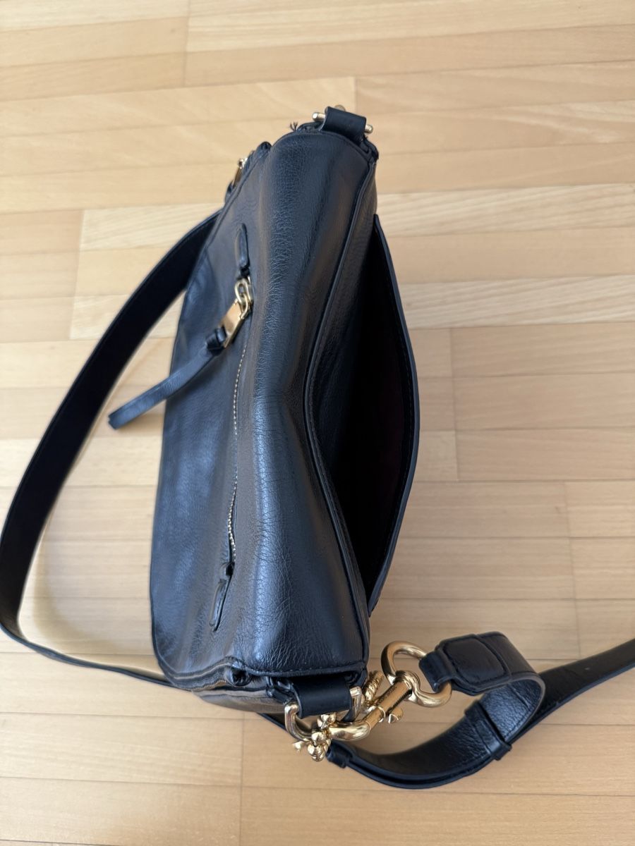 Marc Jacobs Taschen für Damen: Black Leder Recruit Tasche – Gebraucht aus Thalwil von Swissbaglady 2