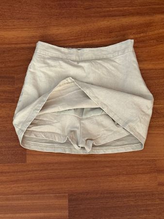 Sommerlicher Cordrock beige