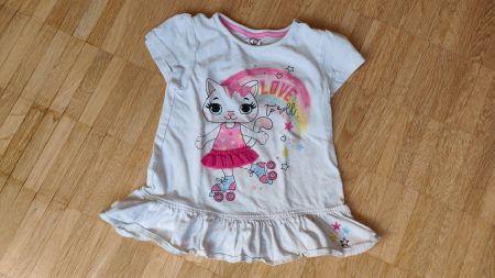 Süsses Bio-T-Shirt mit ✨Strasssteinchen  (Gr. 98)