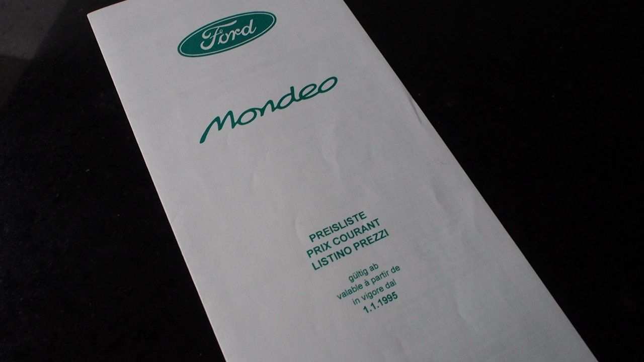 Ford Documenti: Ford Mondeo Preisliste 1.1.1995 – Usato da Zofingen venduto da sosalinos01