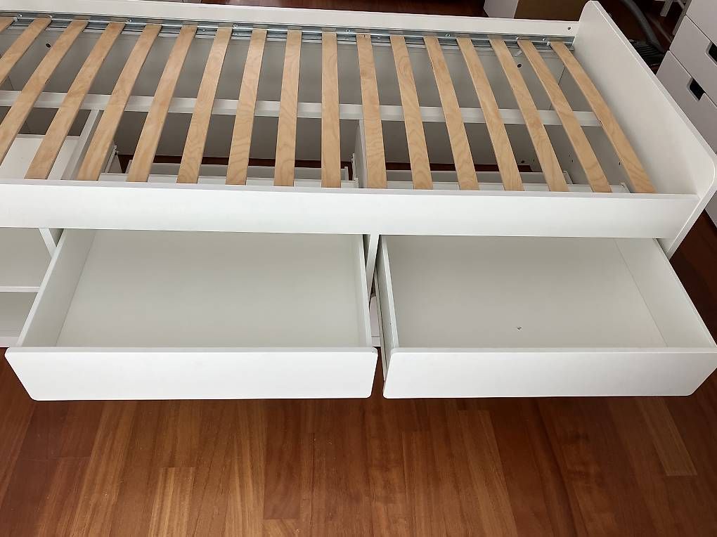 Lits: Lit simple IKEA avec 4 tiroirs  – D'occasion à Vandoeuvres par ann_lq5h 3