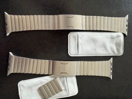 3 Apple Watch Armbänder Edelstahl und Titan