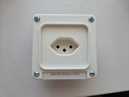 Steckdose weiss Unterputz UP Montage T13 Typ13 ABB NUPU IP22