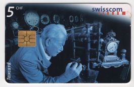 5 CHF Uhrenproduktion mit ABART - Falsche Rückseite