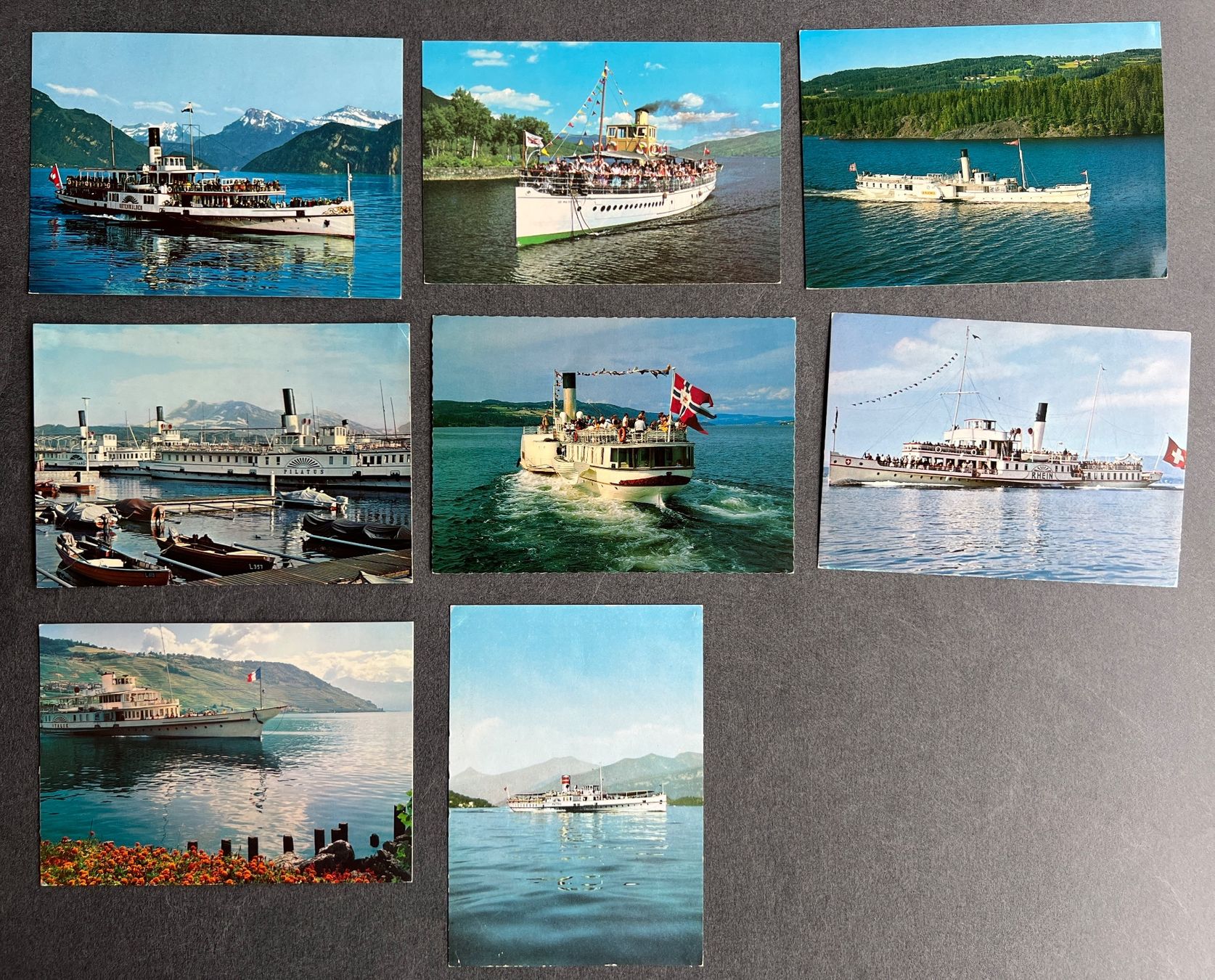 Cartoline postali: 27 alte Postkarten von Dampfschiffen – Usato da Brunnen venduto da Bonitoman 2