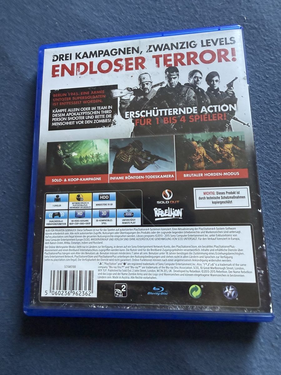 Giochi: Zombie Army Triology PS4 – Usato da Flüelen venduto da therealyannic 1