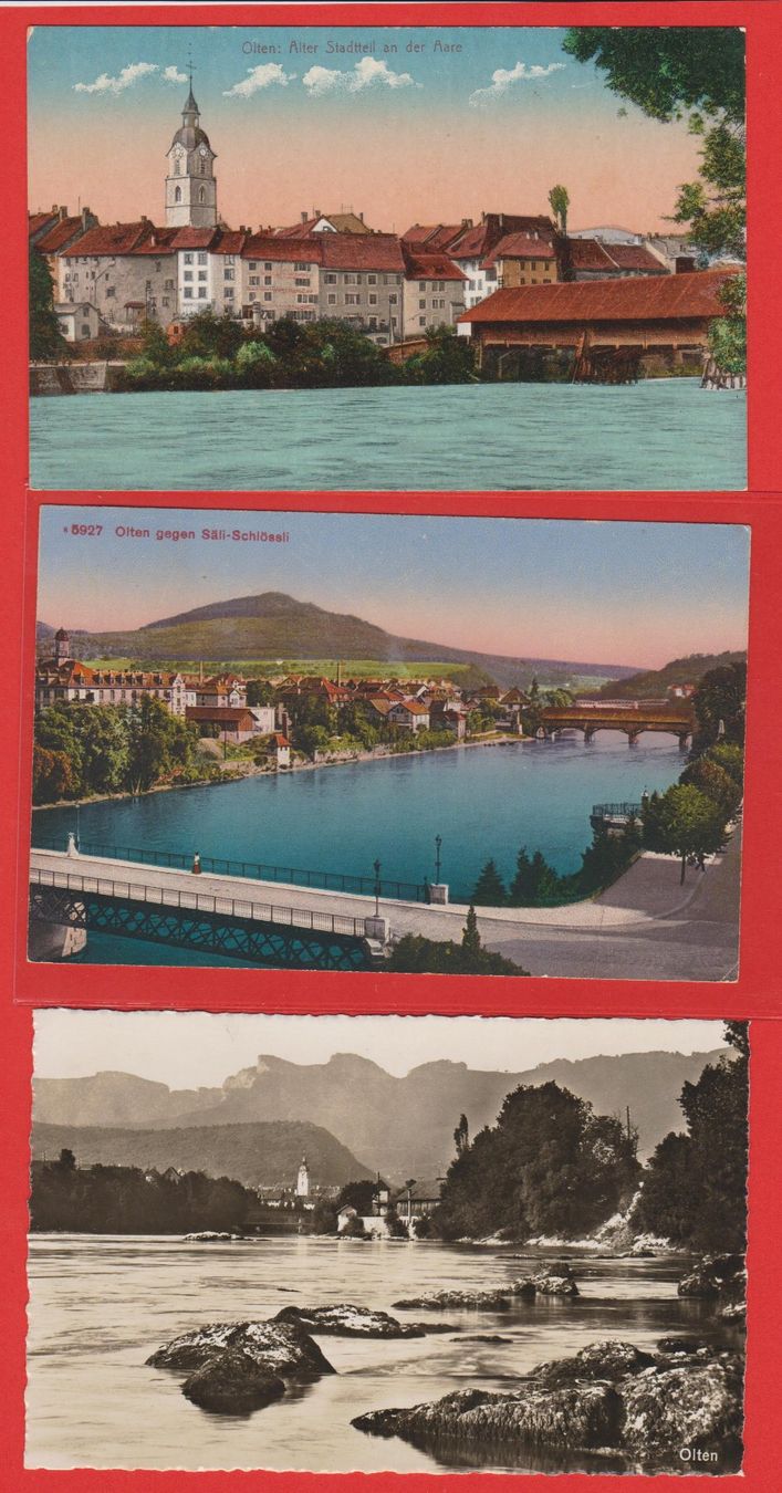 Cartes postales: Olten   -   3 versch. alte Ansichtkarten – D'occasion à Vitznau par Ropaku