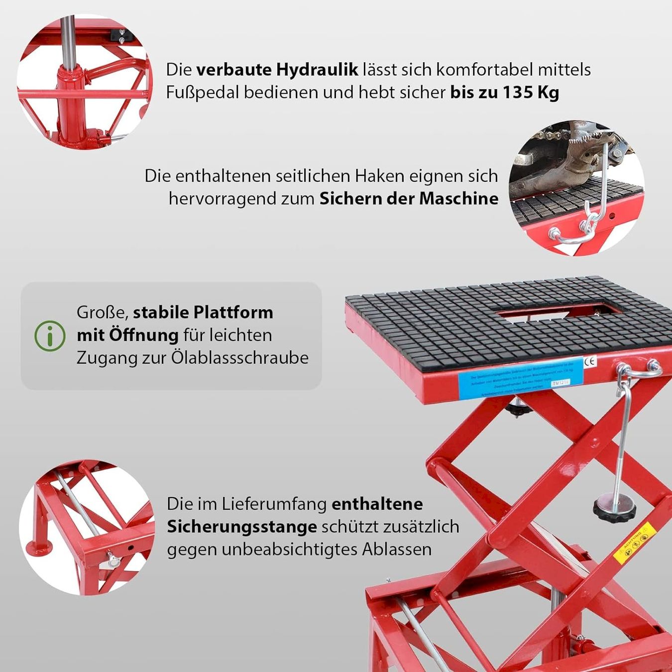 Ständer: TrutzHolm Motorradheber 135 kg – Neu und originalverpackt aus Bottighofen von zaap 3
