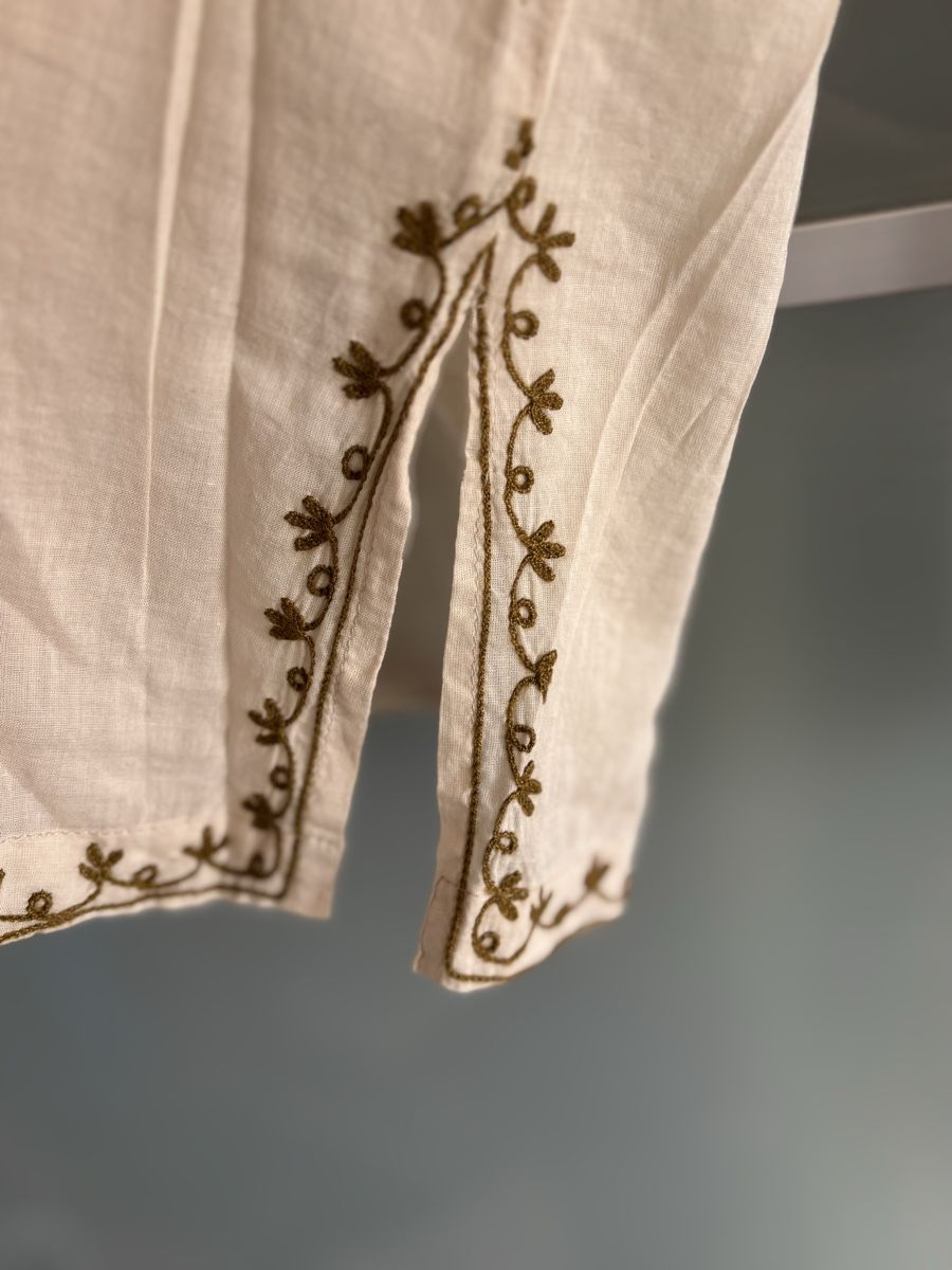Camicette: DAY Boho Bluse bestickt Baumwolle Gr. 38 beige – Usato da Zürich venduto da divewhites01 1