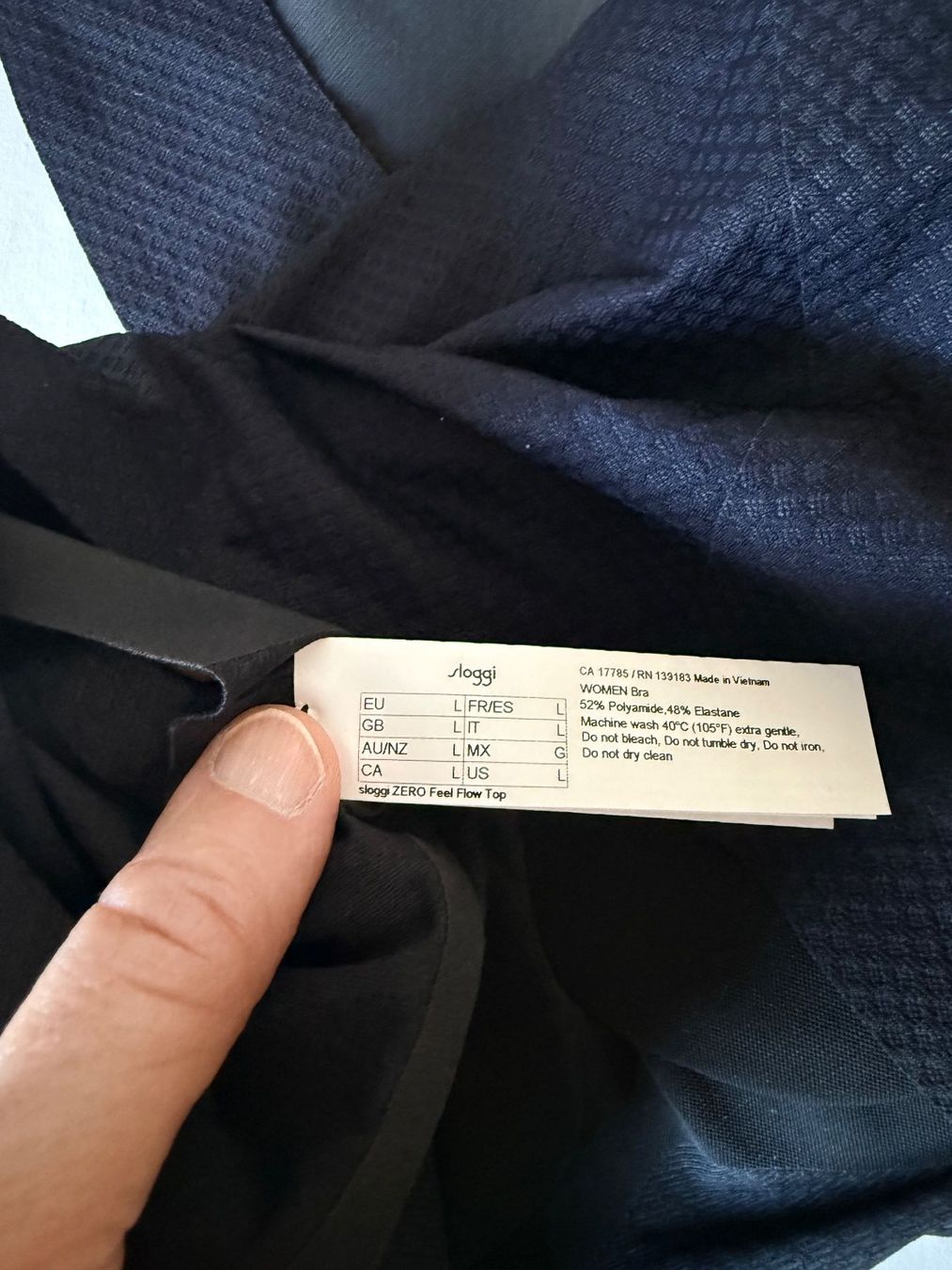 Sloggi Top: SLOGGI, Top ZERO Feel Flow, Grösse L, Farbe Schwarz – Nuovo e nell'imballaggio originale da Rudolfstetten venduto da gst_g7xl 5