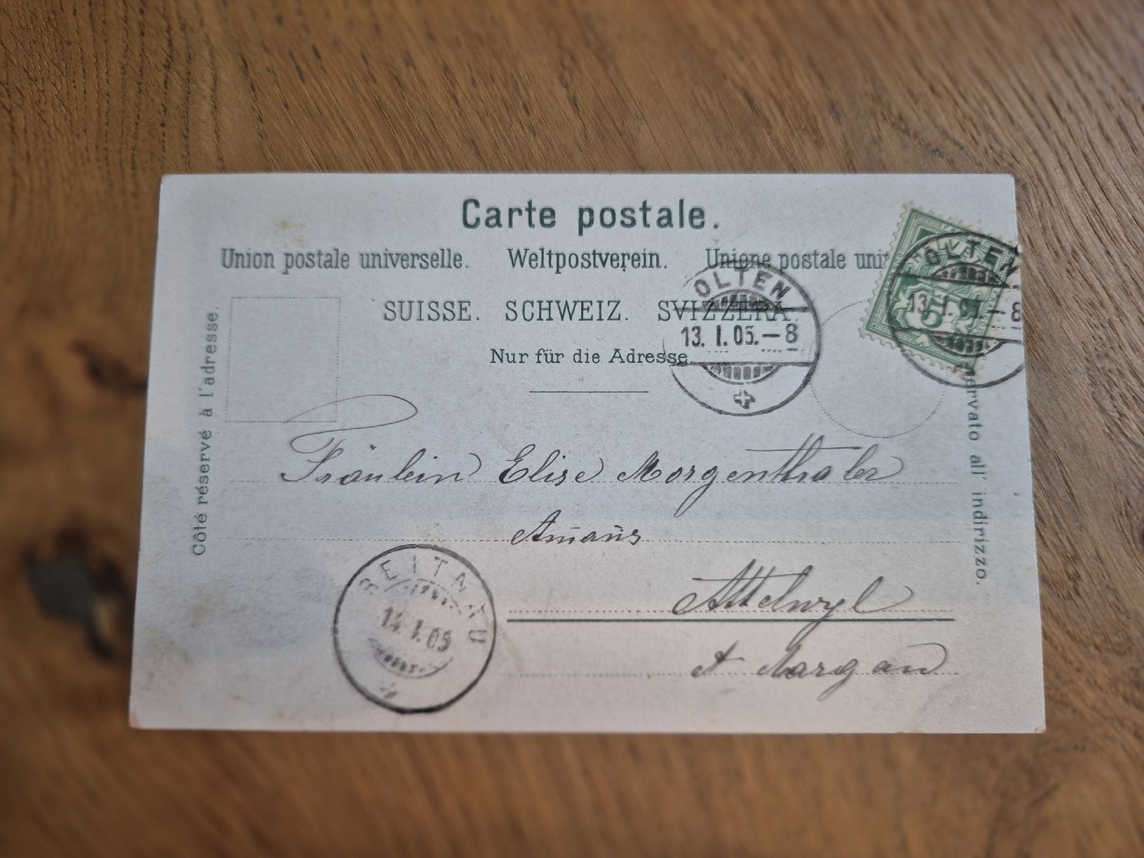 Cartoline postali: Olten im Winter – Usato da Trimbach venduto da Ramsi1270 1