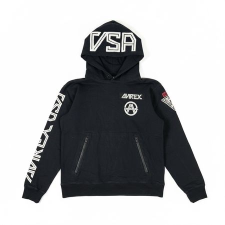 Veste à capuche Hoodie Avirex Usa Noir - M #P97