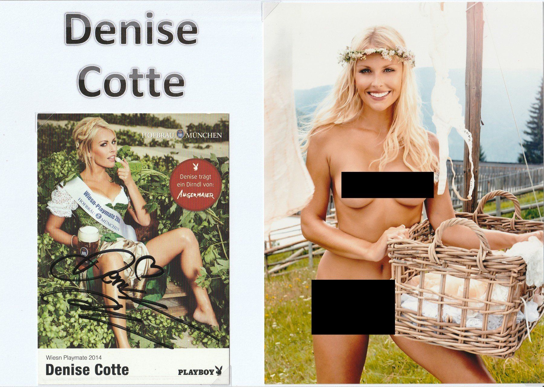 Autogramme: Denise Cotte / Originalautogramm – Gebraucht aus Schwyz von