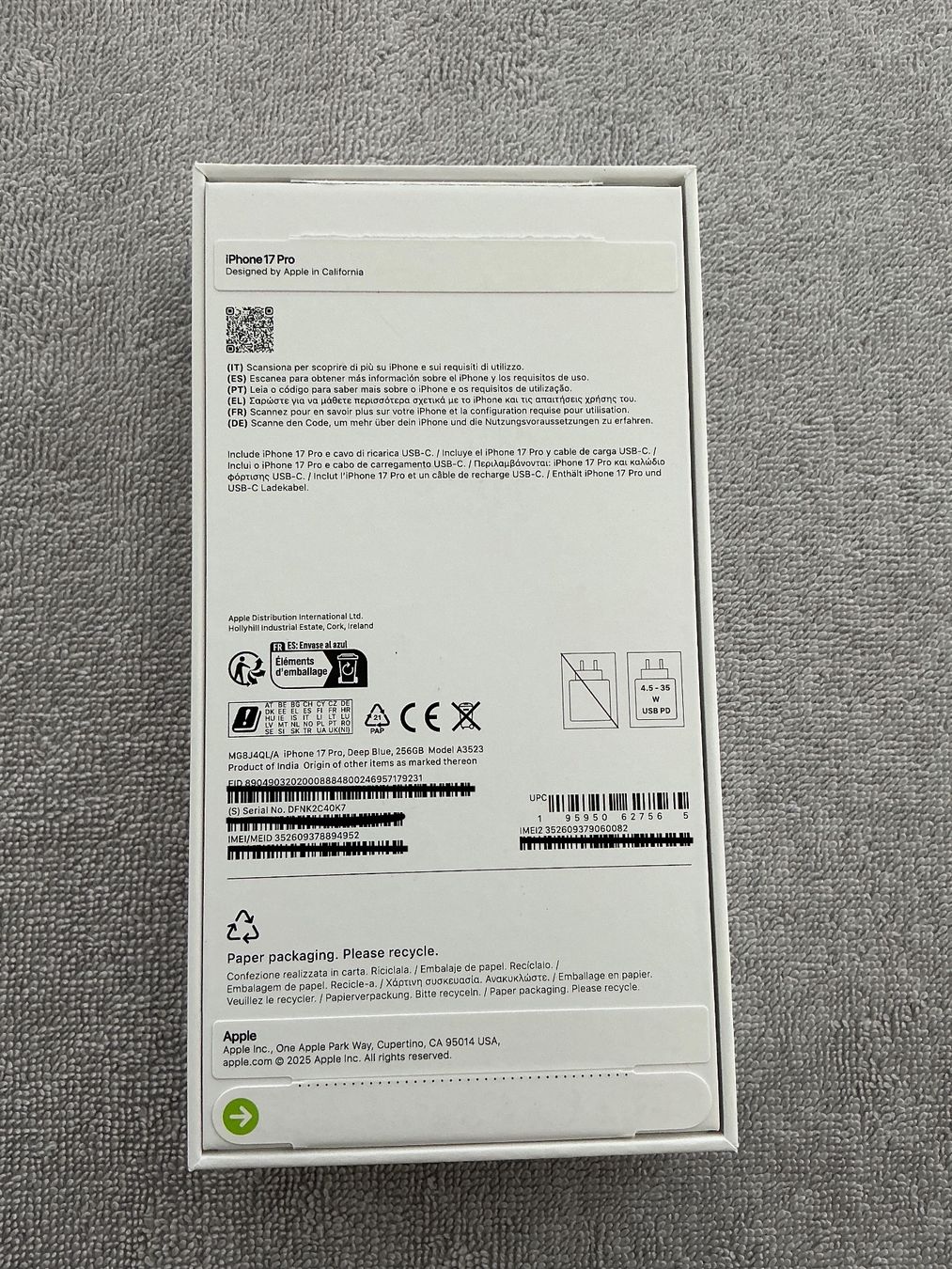 Apple Handys / Smartphones: Apple iPhone 17 Pro 256 GB, Deep Blue, noch neu – Neu (gemäss Beschreibung) aus Affoltern am Albis von Sspiridon 1