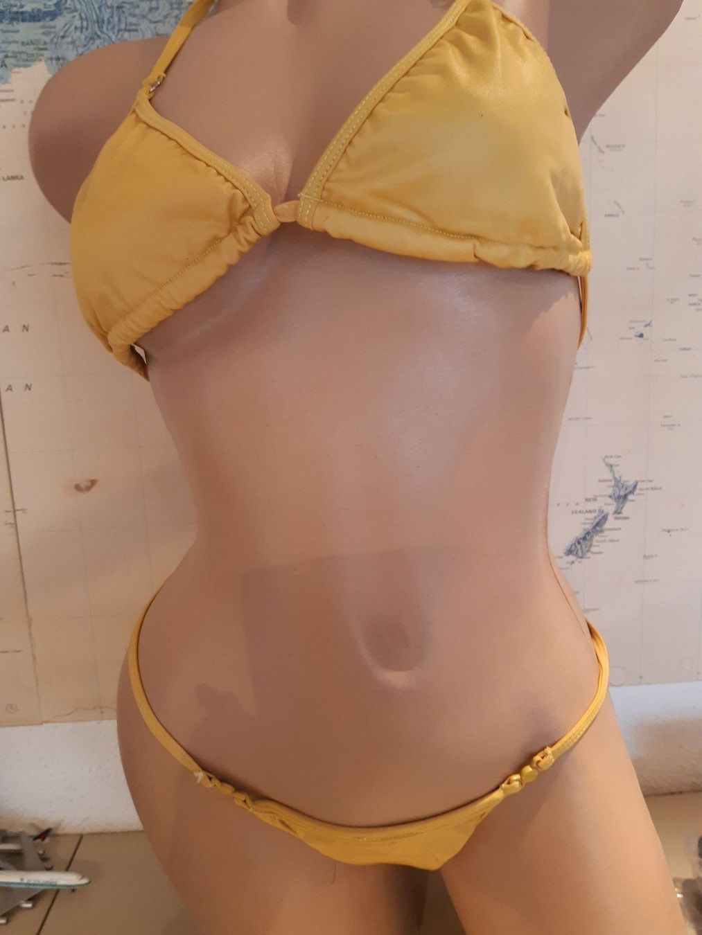 Badekleider & Bikinis: goldenes Bikini -  M - String - Brasilien – Neu und originalverpackt aus Ibach von fantasyfashion 2