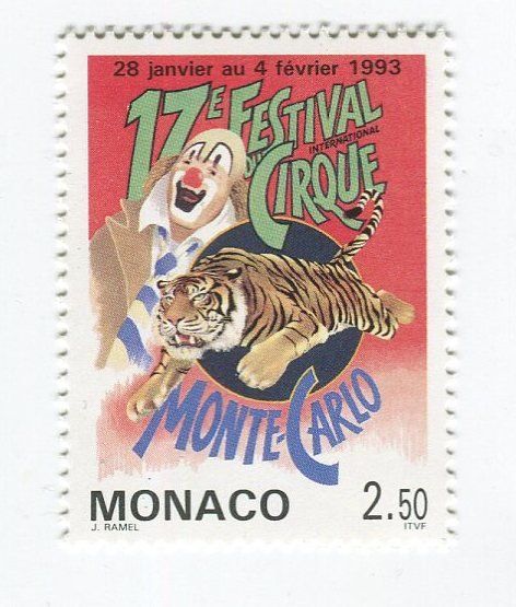 Tous les timbres: Briefmarke "Zirkus". Monaco – Neuf avec emballage d'origine à Basel par Butsch5