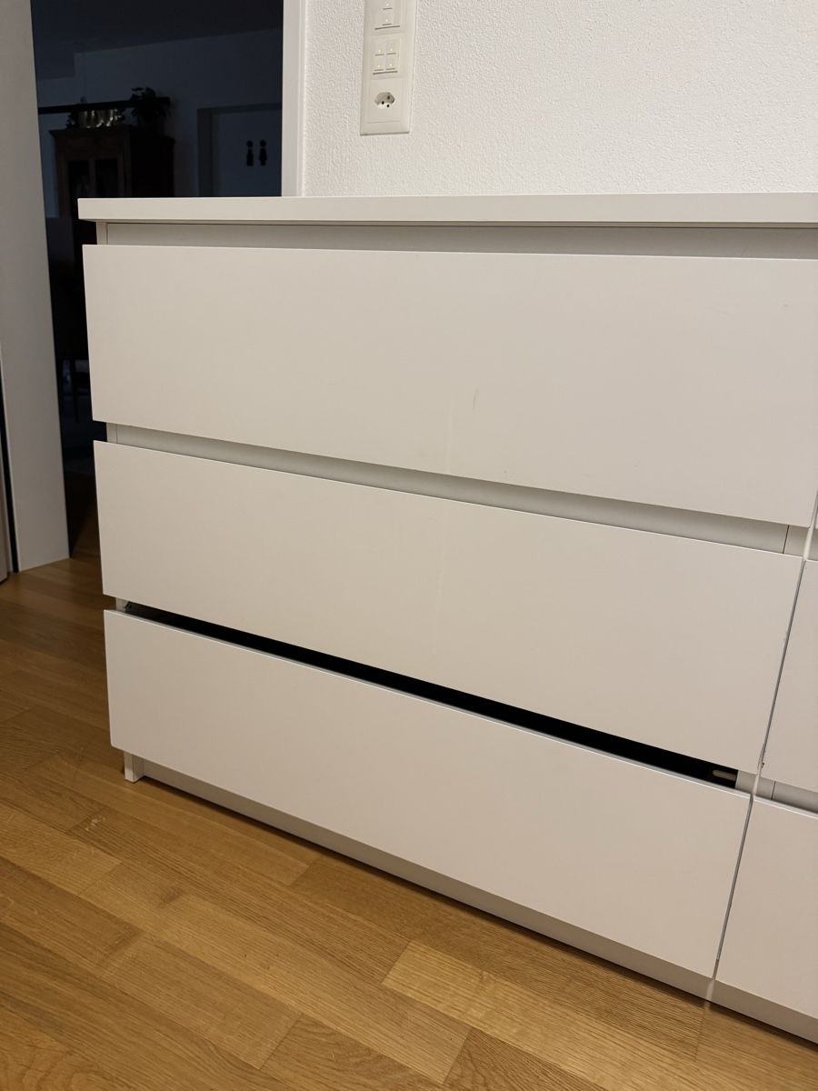 Ikea Cassettiere: MALM Kommode 6 Schubladen, weiss gebraucht  – Usato da Liestal venduto da lue_7pzp 2