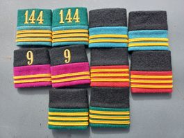 10 Achselpatten, Gradabzeichen, zweifarbig (III)